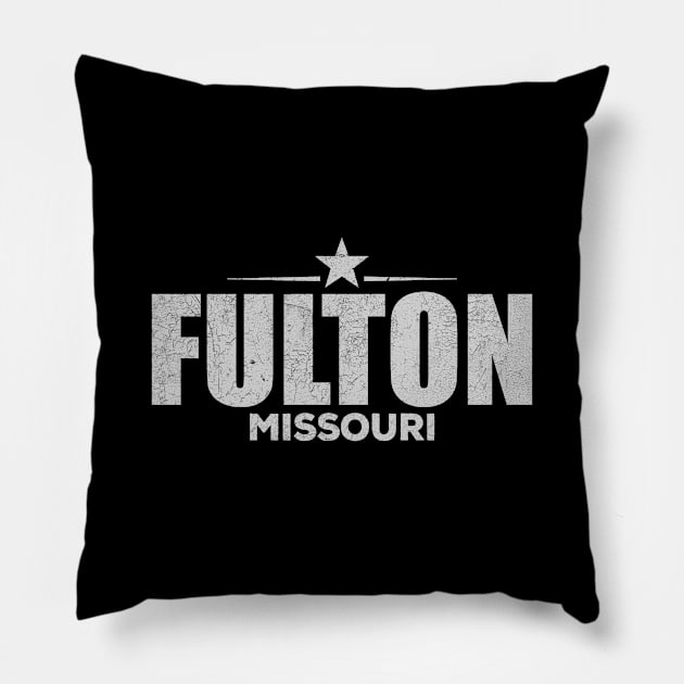 Fulton Missouri Pillow by LocationTees