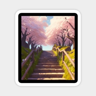 Serene - Cherry Blossom Stair Magnet