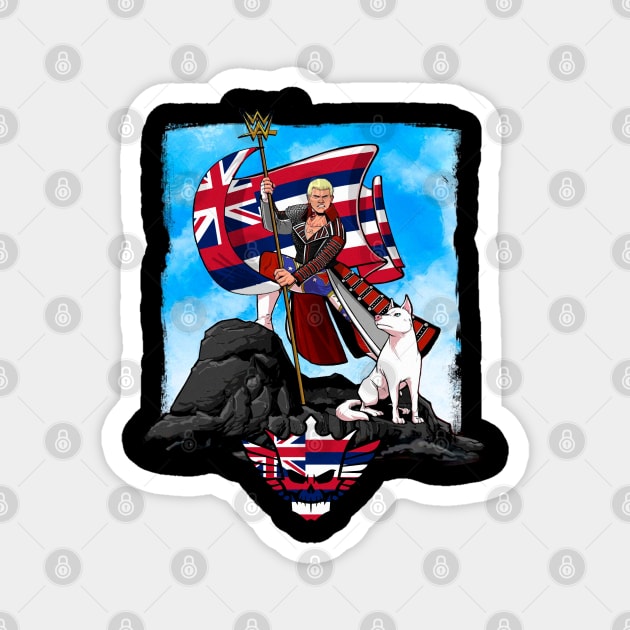 Cody Rhodes Hawaiian Flag Magnet by Meat Beat