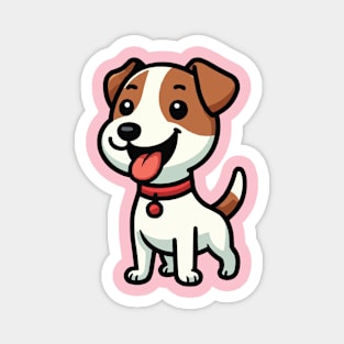 Jack Russell Terrier cartoon puppy Magnet