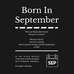 Born in September T-Shirt