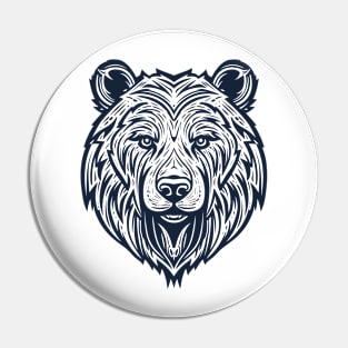 Grizzly Bear Animal Freedom World Wildlife Wonder Vector Graphic Pin