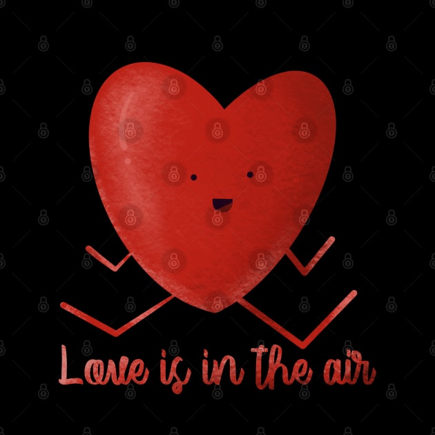 Love is in the air Heart hand drawn heart shaped picture by Arch4Design
