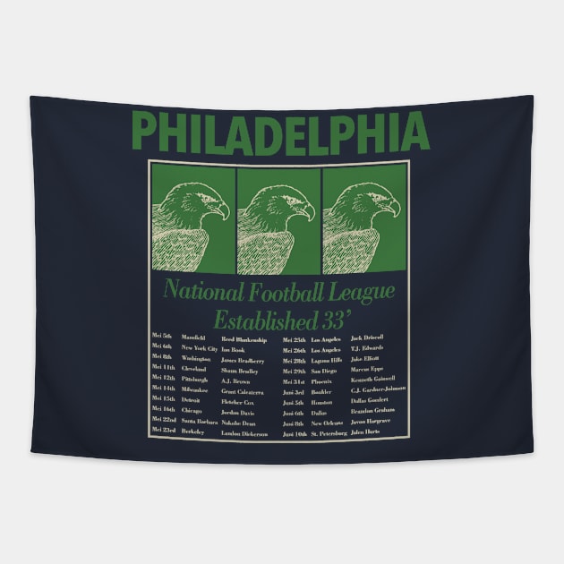 Philadelphia Est 1933 Tapestry by Jackjazz