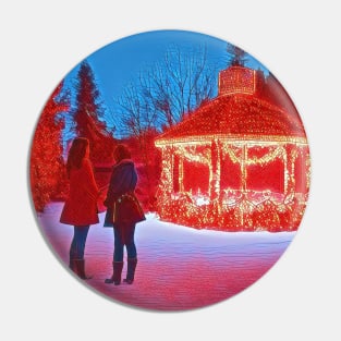 Christmas at a Snowy Day - Girls - Gazebo - Christmas Pin