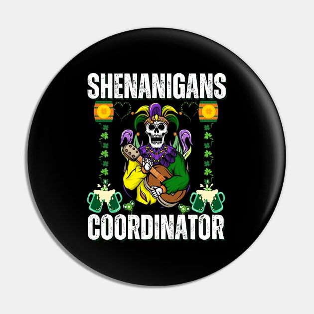 Shenanigans Coordinator - Joker Playing Guitar Pin by theworthyquote