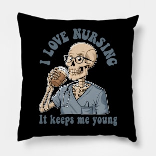 I Love Nursing Funny For Nurses Pillow