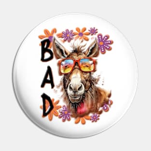 Bad Ass - Donkey pun Pin