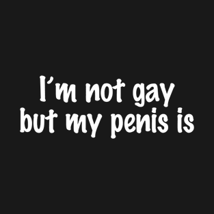 I'm not Gay But My Penis Is T-Shirt