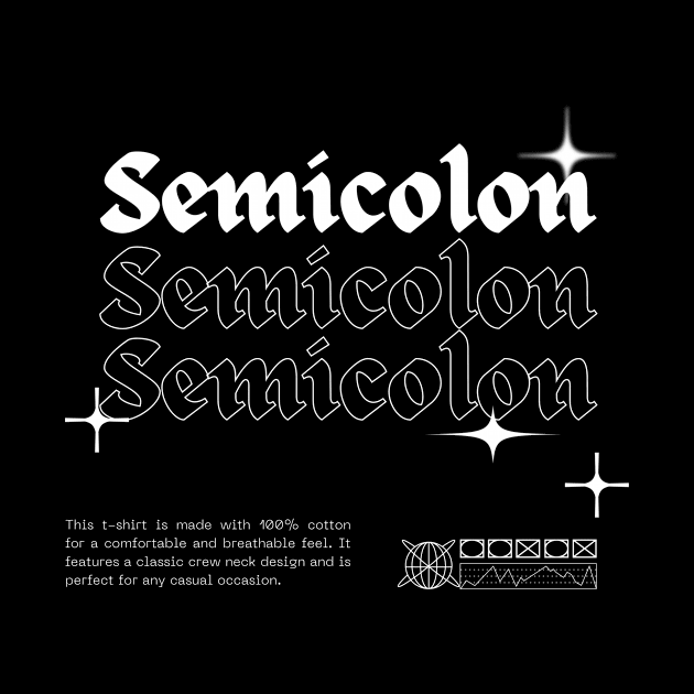 Emotional Strength, Semicolon Symbol by Horrorsci