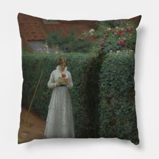 Le Billet Doux by Edmund Leighton Pillow