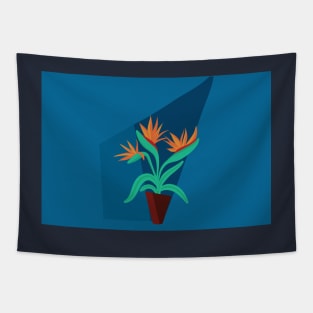 Bird of Paradise Flowers Bouquet Vase Tapestry