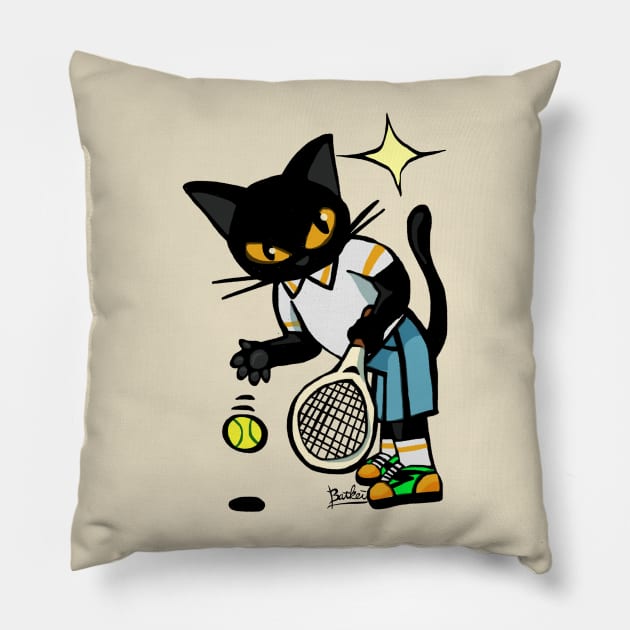 Tennis player Pillow by BATKEI