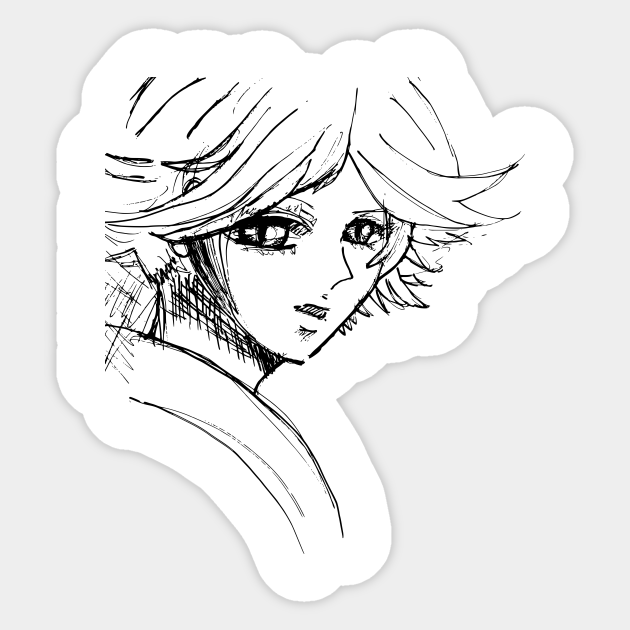 Snake Boy Anime Anime Face Sticker Teepublic Why is it that most white haired boys tend to be bishounen? snake boy anime