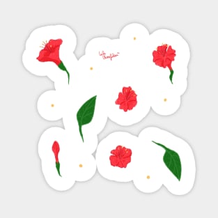 Mirabilis Flower Pattern Magnet