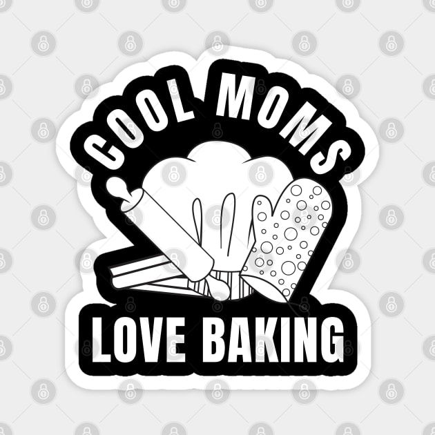 Cool Moms Love Baking Christmas Baking Crew Head Magnet by Nutrignz