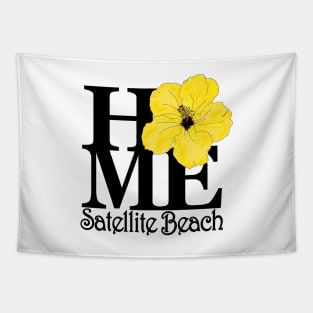 HOME Satellite Beach Yellow Hibiscus Tapestry