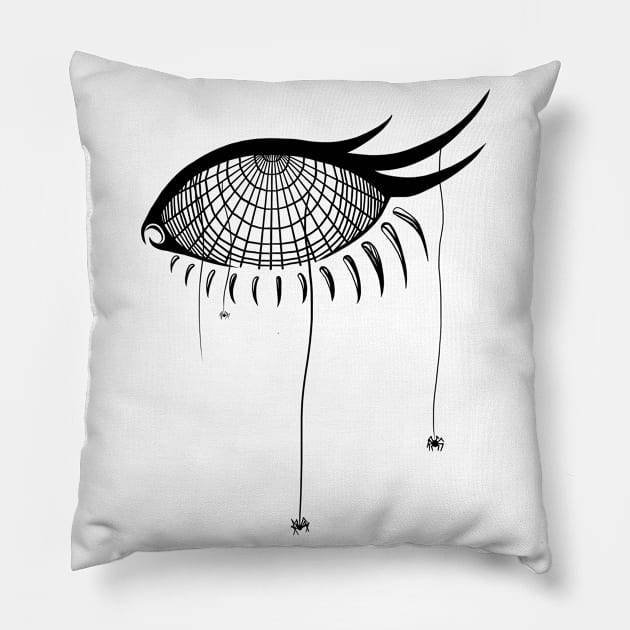 Spiderweb Eye Pillow by Michaela Cernejova