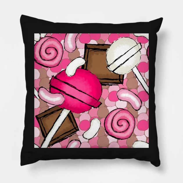 Girls' Cartoon Valentine's Candy Pillow by dogbone42