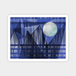 MOON Over the Mountains Magnet