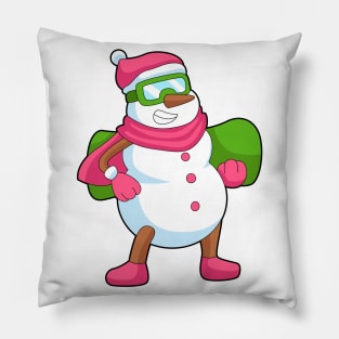 Snowman Snowboard Winter sports Pillow