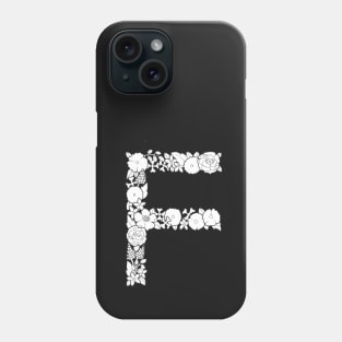 Floral Letter F Phone Case