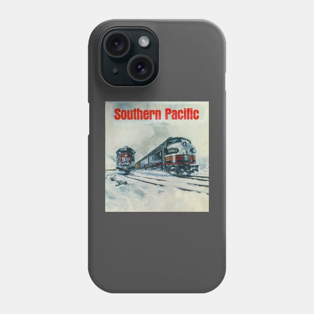 Southern Pacific Retro Locomotives Phone Case by Bonita Vista Photography