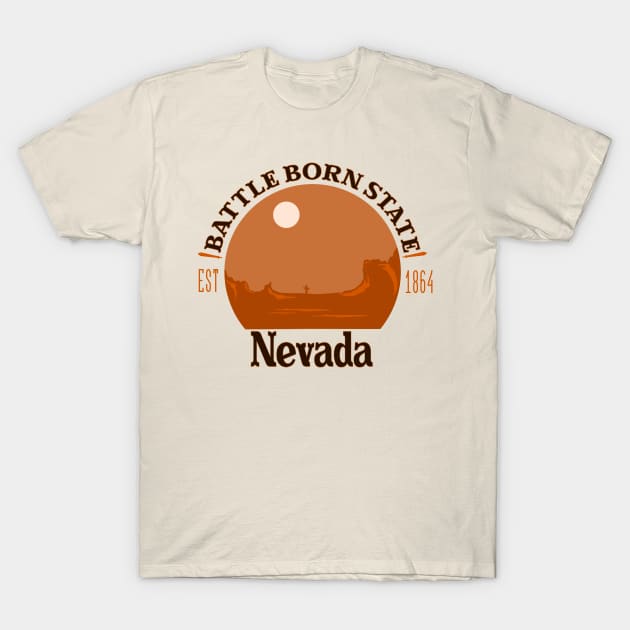 The Battle Born State Nevada T-Shirt The Battle Born State Nevada T-Shirt