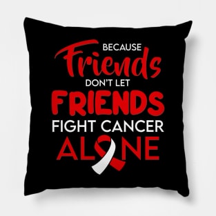 Friendship in February We Wear Red Heart Disease Awareness Pillow