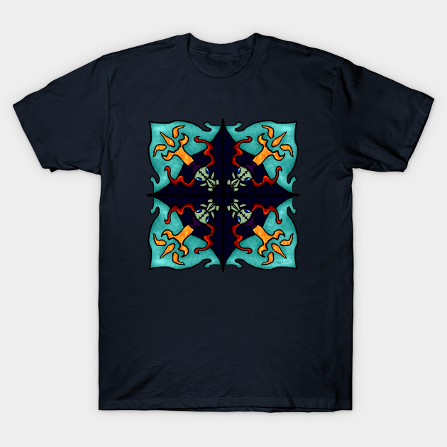 Voodoo Dolly Mandala - Voodoo Doll - T-Shirt