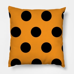 Polka Dot Orange Pillow