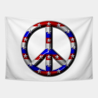 USA peace sign Tapestry