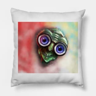 Little Green Man Pillow