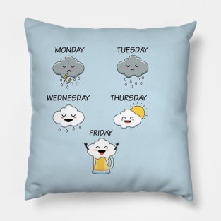 Weather Forecast for the whole week Pillow
