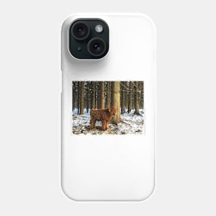 Scottish Highland Cattle Calf 1641 Phone Case