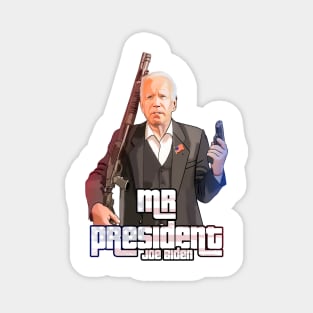 Joe Biden American president GTA like art USA, Murica Magnet