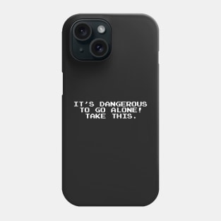 It’s dangerous to go alone! Take this black mask Phone Case