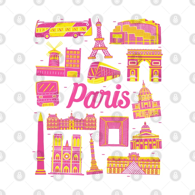 Paris Cityscape Landmark by MEDZ