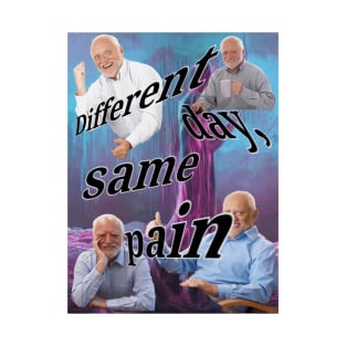 Different Day, Same Pain Harold Meme T-Shirt