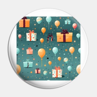 Happy Birthday Party Celebration Pattern 1 Pin