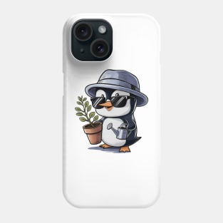 Penguin Gardening Phone Case