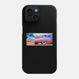 Cartoon style Pink cadillac Phone Case