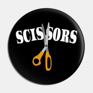 Scissors Halloween Costume T-shirt Group Add Rock, Paper Pin