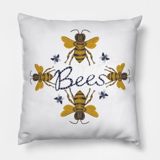 The Honey Bees Pillow