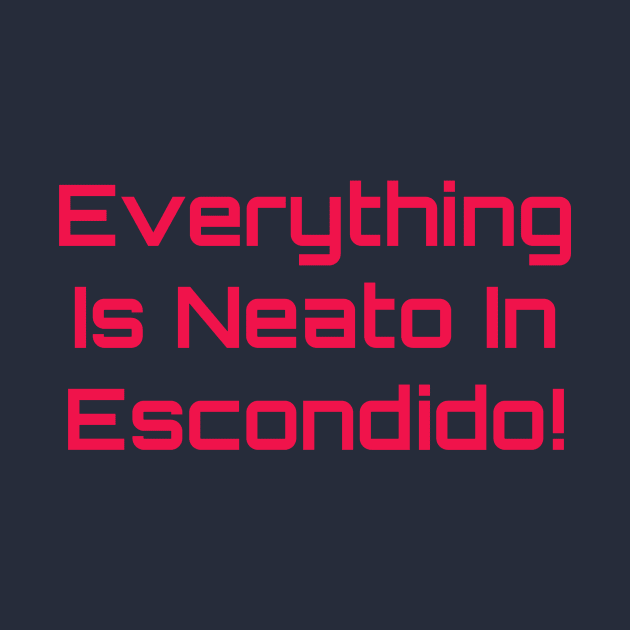 Everything  Is Neato In  Escondido! Red-Pink Compu by GBINCAL