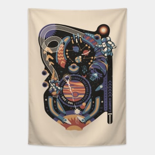 Pinball Space Machine Light by Tobe Fonseca Tapestry