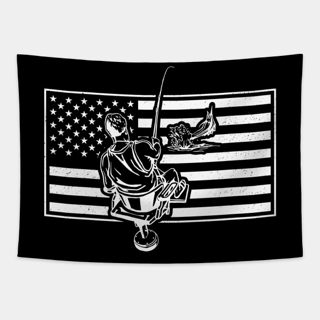 American Deep Sea Fishing Tapestry by RadStar