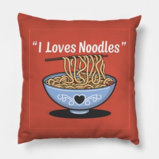 I love noodles Pillow