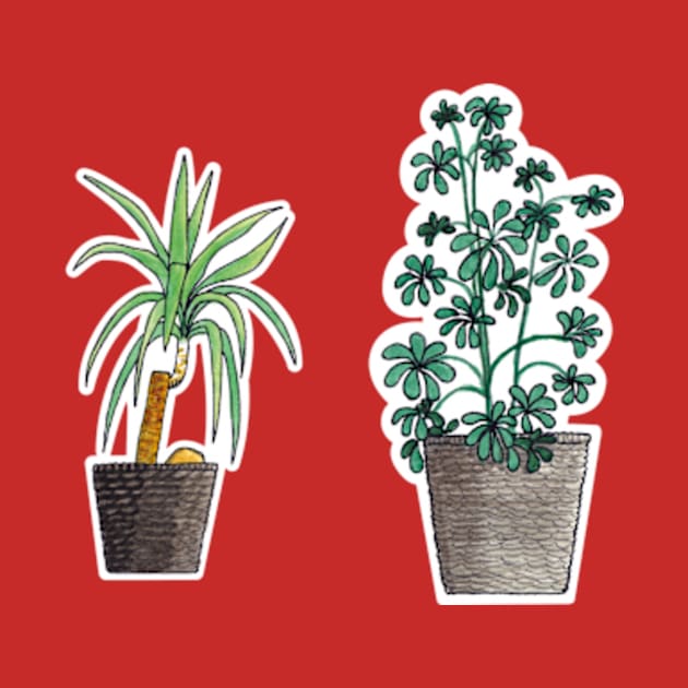 House Plant Sticker Pack 2 by tomnapper