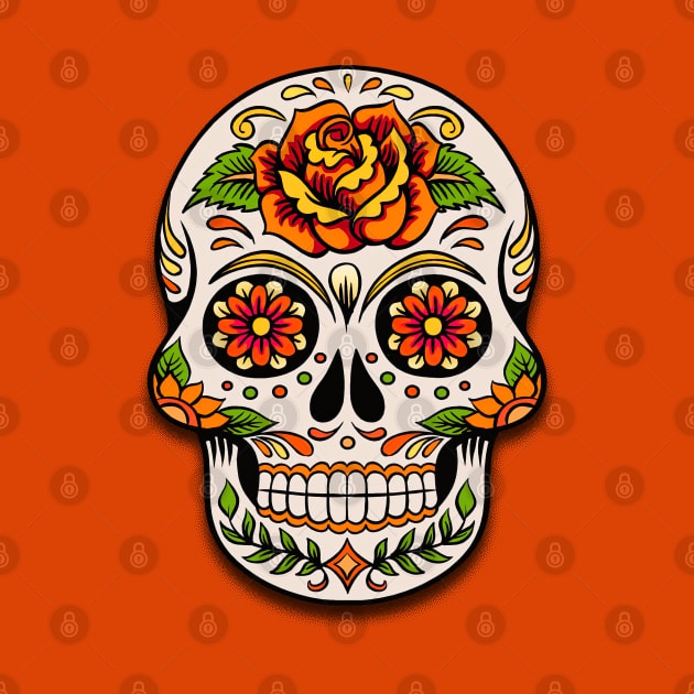 day of the dead skull by Creatum